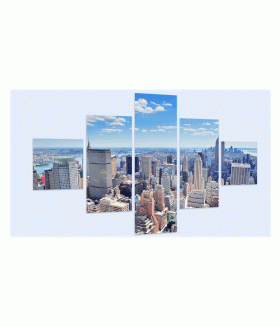 Multi-canvas Panorama New York 5x